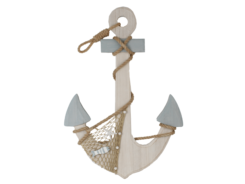 Decoration anchor grey/white Decoration anchor grey/white
