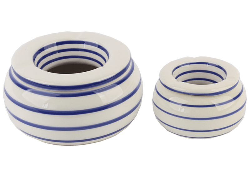Ashtray Blue/White 8x4.5cm Ashtray Blue/White 8x4.5cm