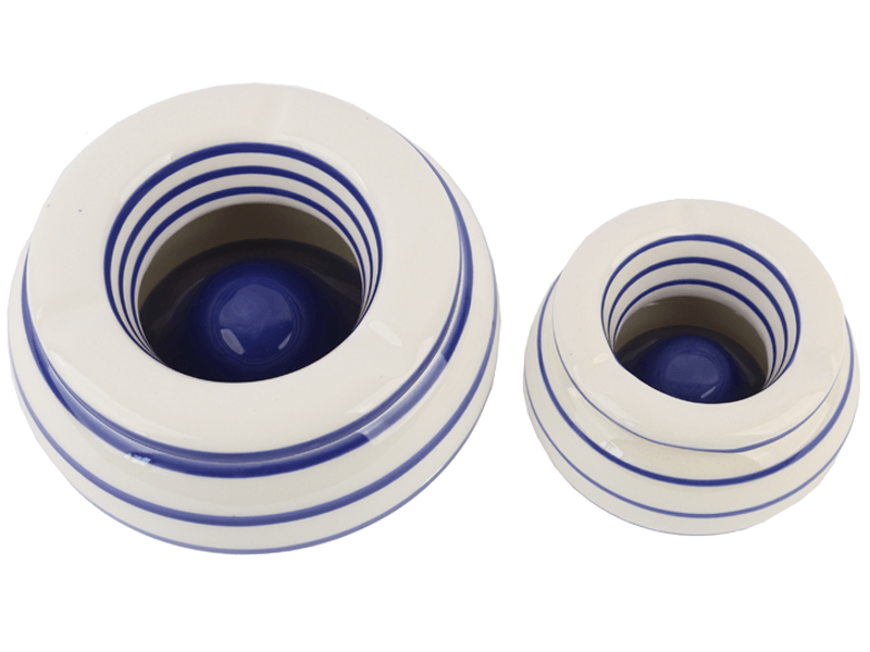 Ashtray Blue/White 8x4.5cm Ashtray Blue/White 8x4.5cm