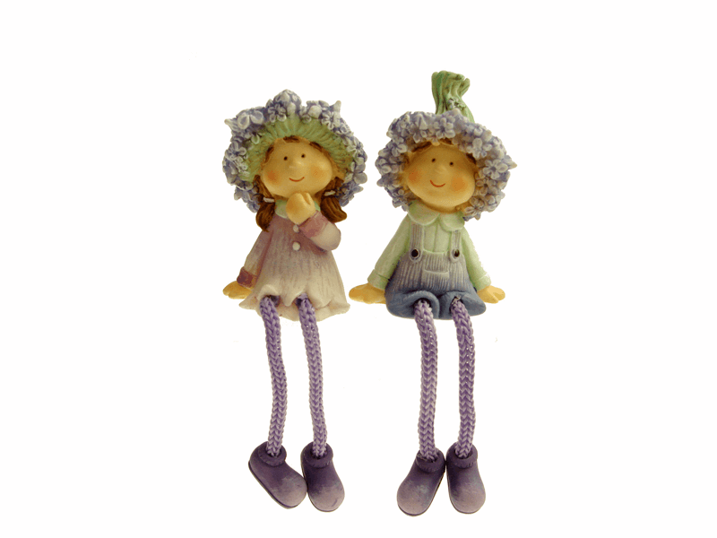 Lavendel kinderen met touwbeen 6cm Lavendel kinderen met touwbeen 6cm