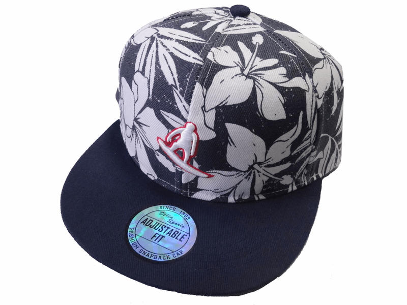Flat visor cap bloemmotief,surfer Flat visor cap bloemmotief,surfer