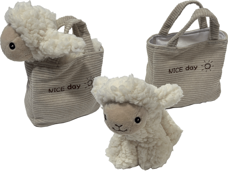 Handtas met schaap 17cm