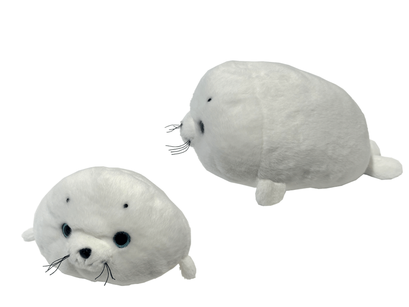 Pluche zeehond wit 20cm