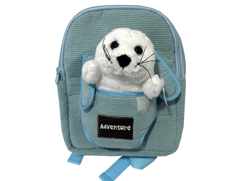 Rugzak blauw met witte zeehond