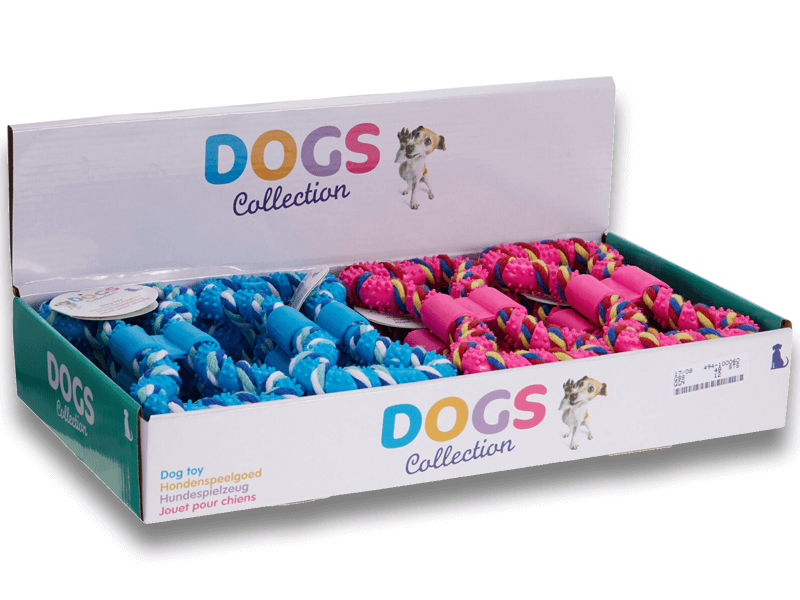 Hondenspeelgoed vorm van bot 2ass.