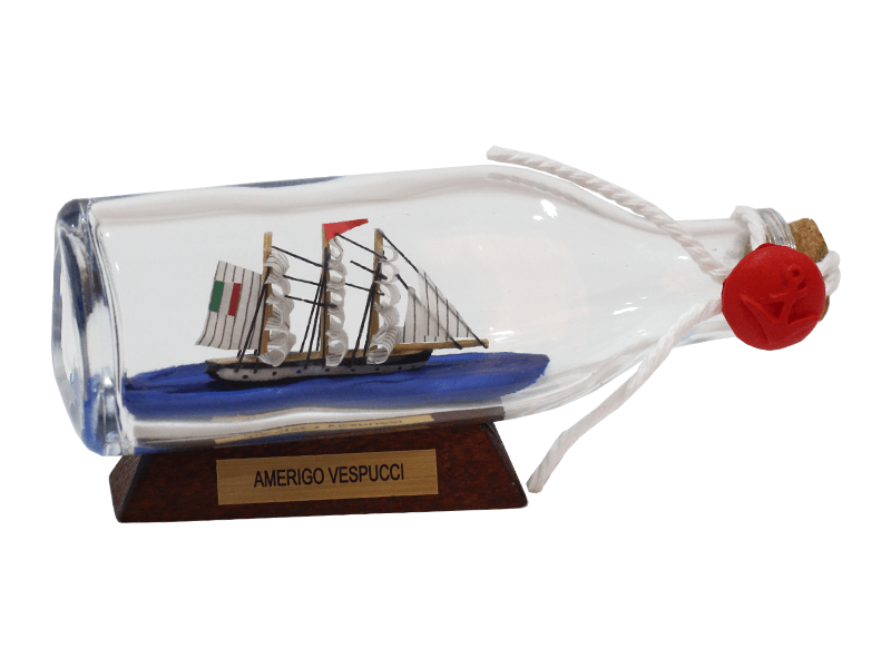  Boot in fles Amerigo Vespucci 12cm