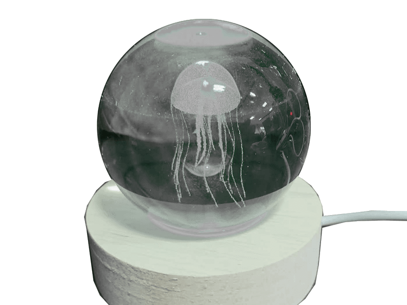 Kristallen bol met kwal 60mm