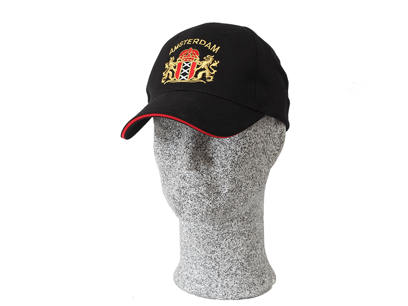 Cap 6 panel AMSTERDAM black Cap 6 panel AMSTERDAM black