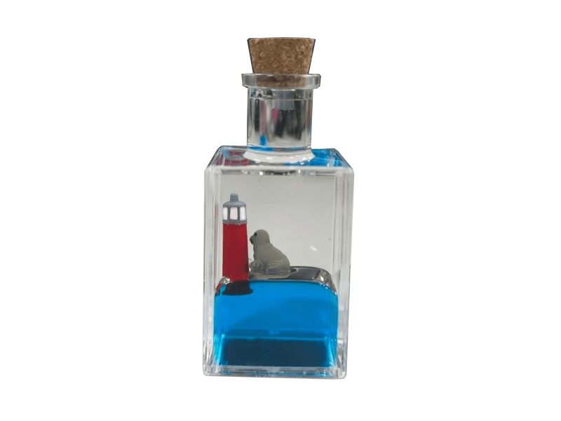 Flesje vuurtoren TEXEL met zeehond