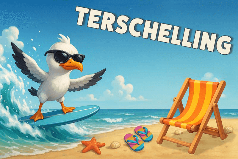 Magneet Surfmeeuw TERSCHELLING