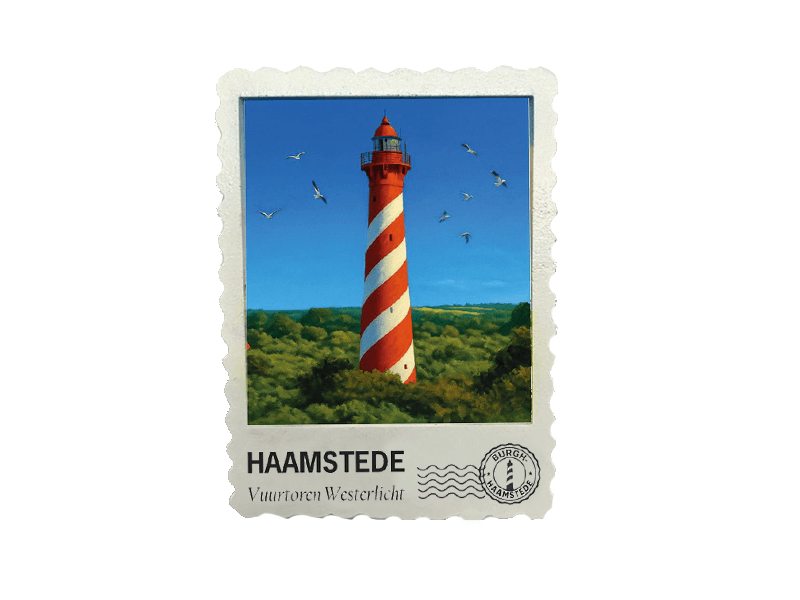 Magneet postzegel 3D HAAMSTEDE