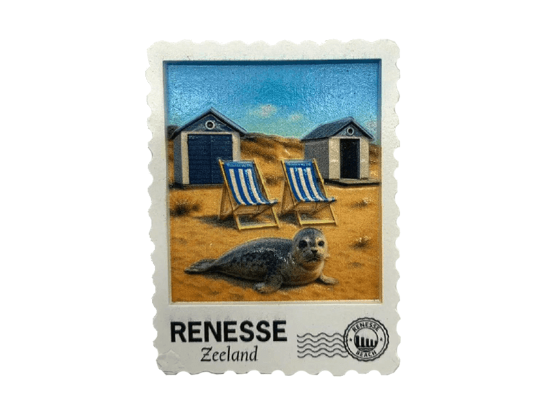 Magneet postzegel 3D RENESSE