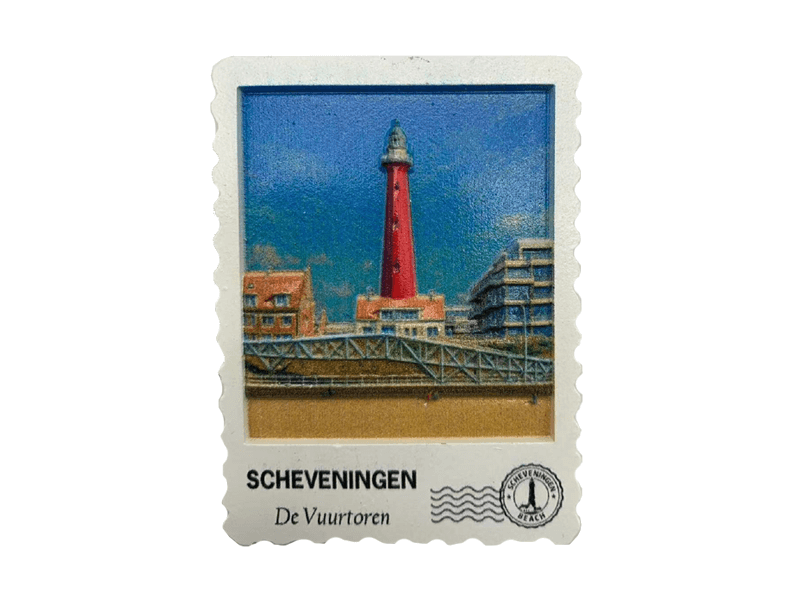 Magn. postzegel 3D SCHEVENINGEN VT