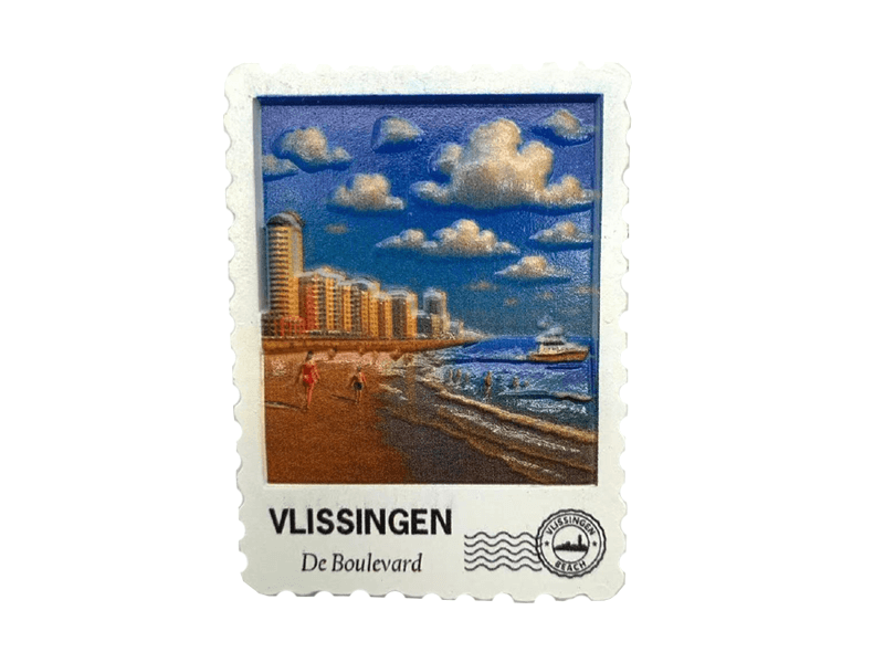 Magneet postzegel 3D VLISSINGEN BV