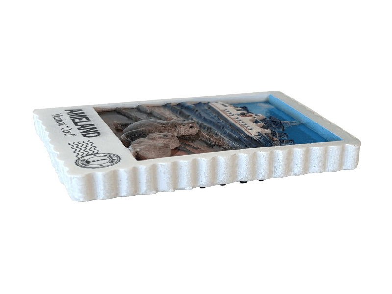 Magneet postzegel 3D AMELAND Oerd