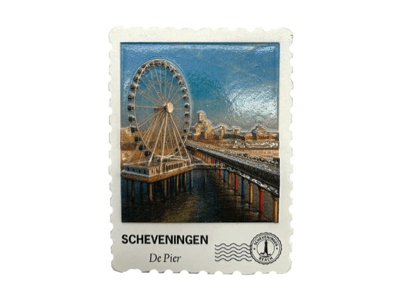 Magn. postzegel 3D SCHEVENINGEN