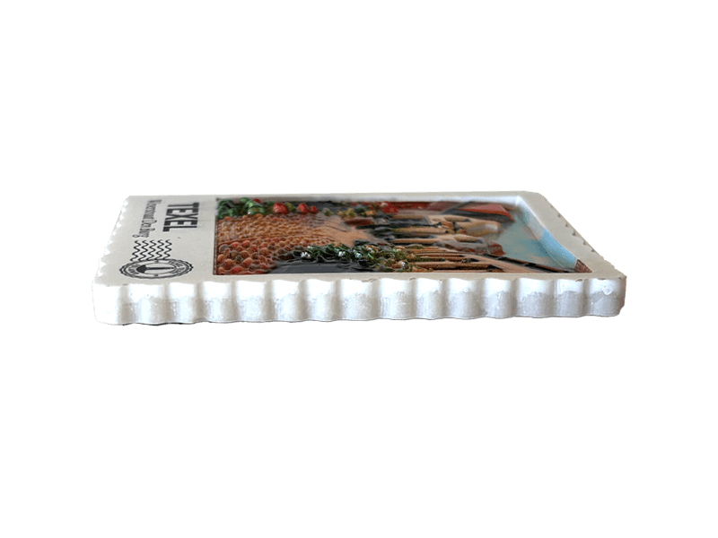 Magneet postzegel 3D TEXEL Straatje