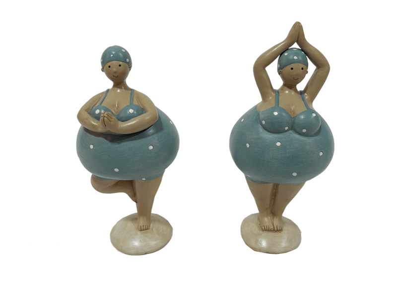 Funny lady 18cm lichtblauw 2ass