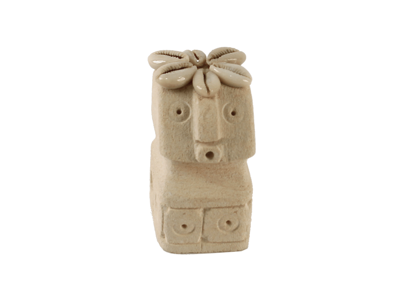Stenen beeldje schelpjes klein 8cm Stenen beeldje schelpjes klein 8cm