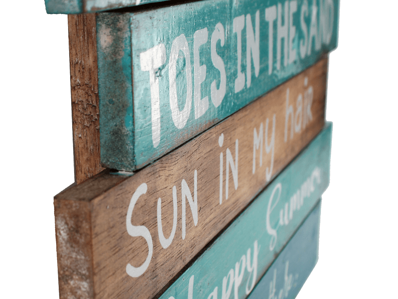 Tekstbord At the Beach 44cm Tekstbord At the Beach 44cm