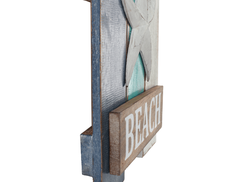Tekstbord Beach met zeester 34cm Tekstbord Beach met zeester 34cm
