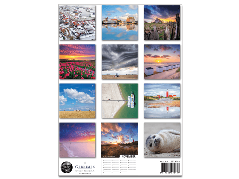 Verjaardagskalender TEXEL 21x30cm