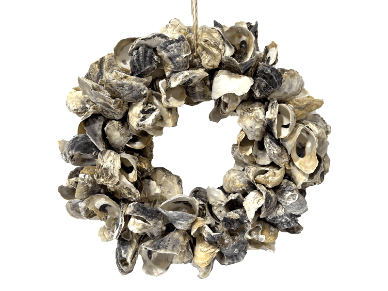 Schelpen deco krans Oesters 25cm