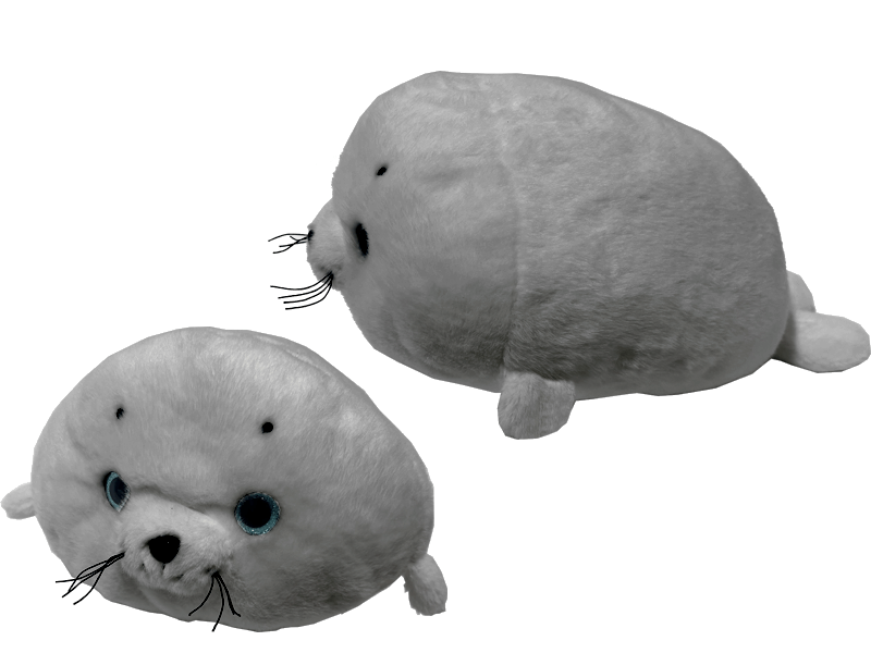 Pluche zeehond grijs 30cm