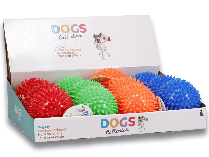 Hondenspeelgoed bal 8.5cm 4ass.