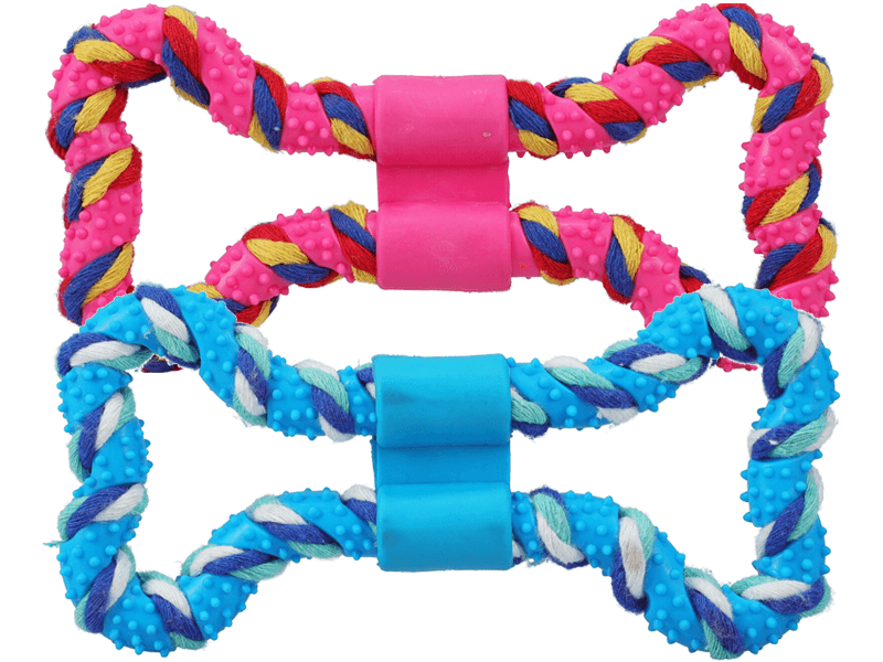 Hondenspeelgoed vorm van bot 2ass.