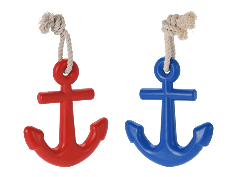 Hondenspeelgoed anker 17,5cm 2 ass.